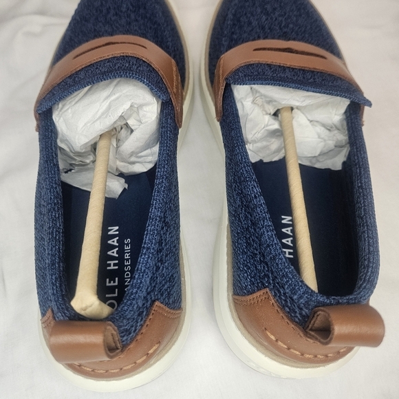 Cole Haan GrandPrø Blue Topspin Stitchlite™ Penny Loafers Sz 11 NWT - Picture 5 of 12